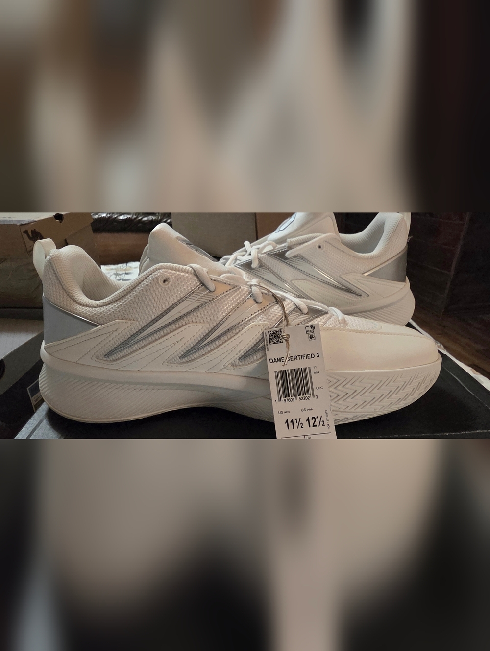 adidas Dame Certified 3 in White - Picture 7 of 7